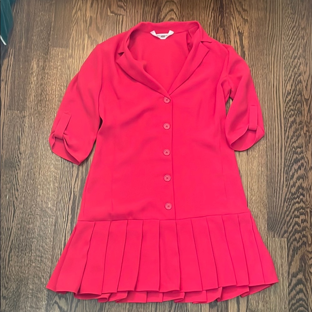 EUC Amanda Uprichard bright Pink Dress